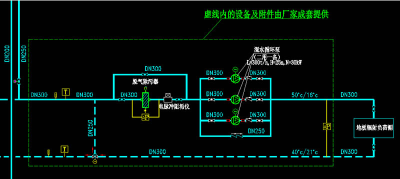 混水加壓泵組系統(tǒng)原理圖